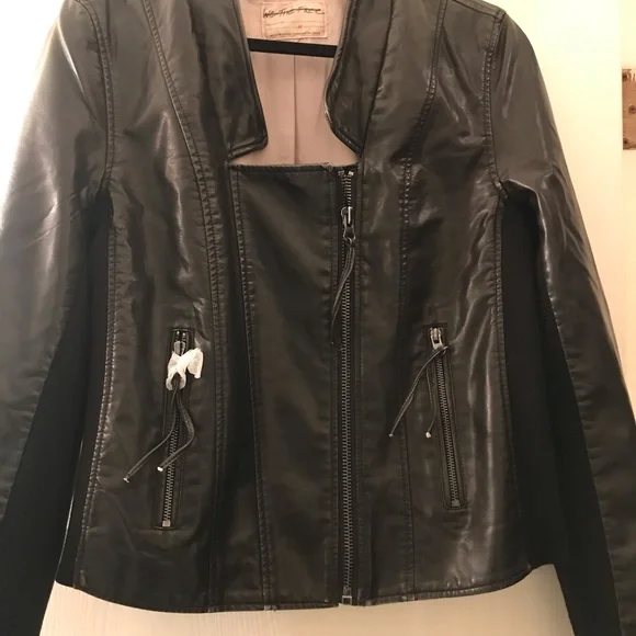 New, We The Free Vegan Leather Motto Jacket❤️ - Picture 6 of 11